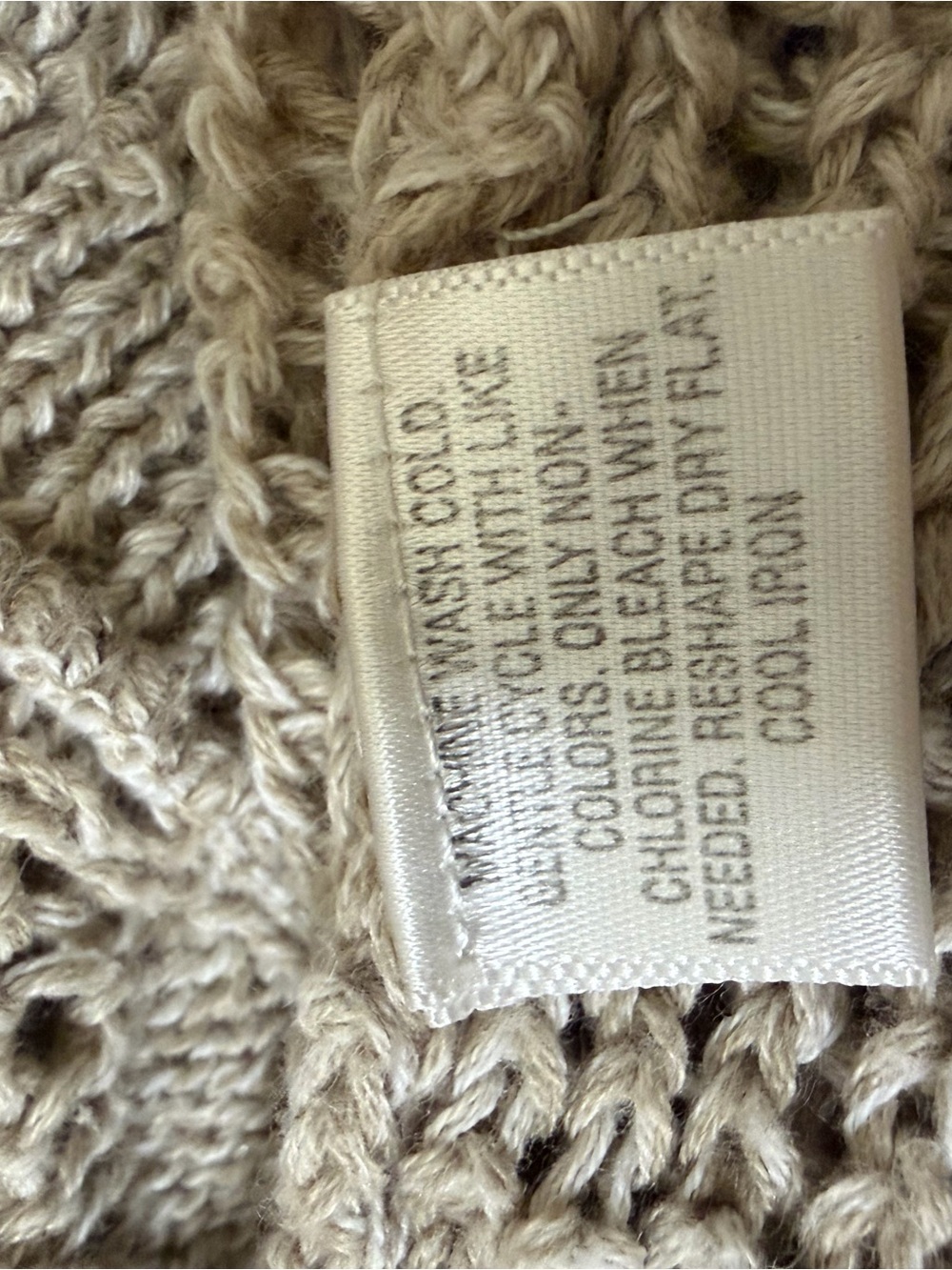 Style & Co. Beige Ruffle Open-Front Knit Cardigan - Picture 4 of 4
